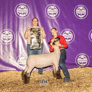 3rd Overall Shrop
2026 Michigan Livestock Expo